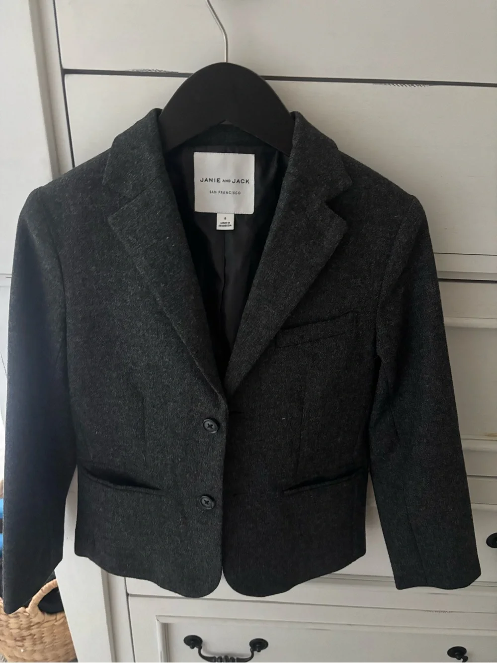 Janie and Jack Charcoal Gray Girls Blazer